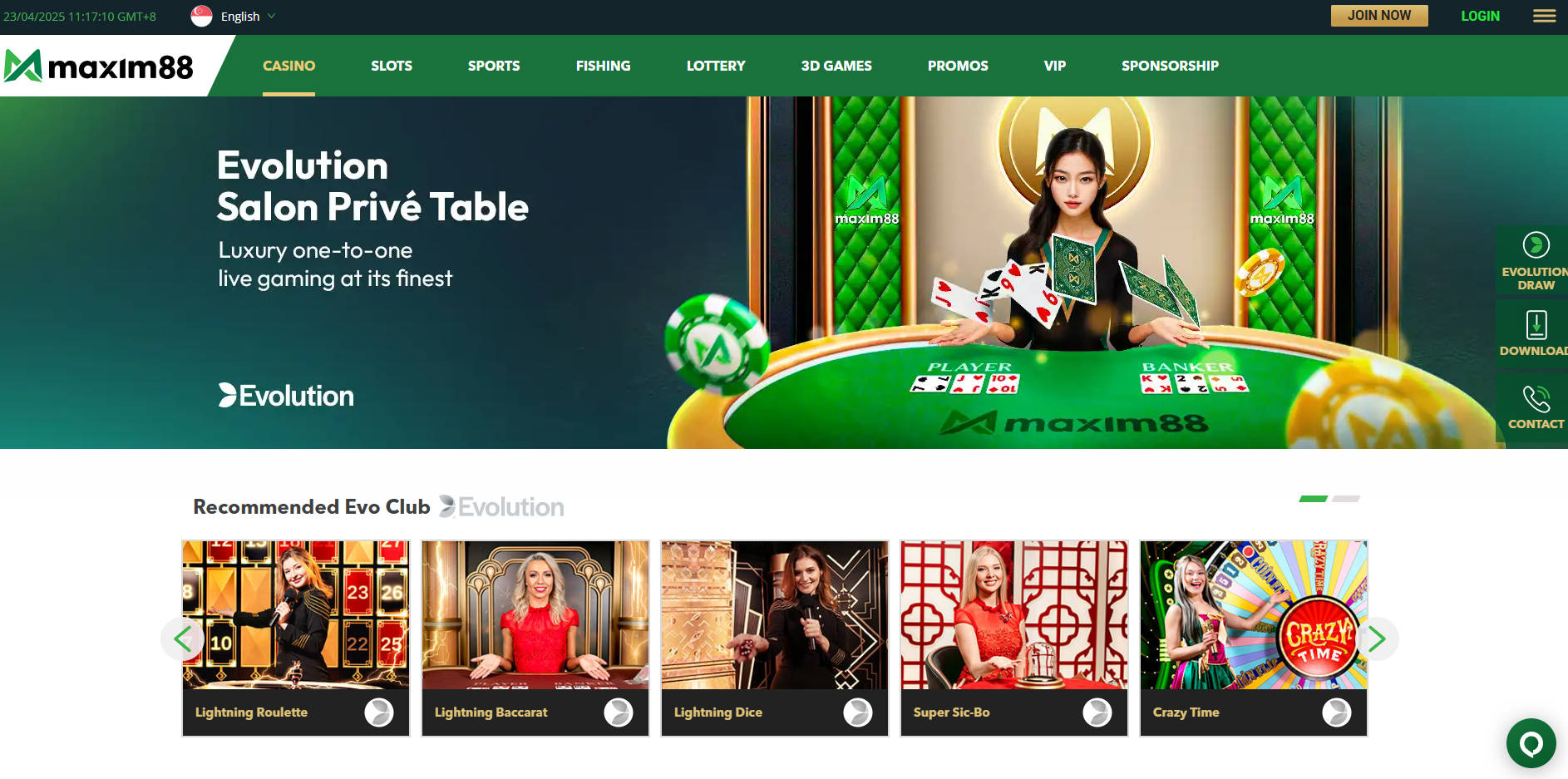 Slot Games Selection